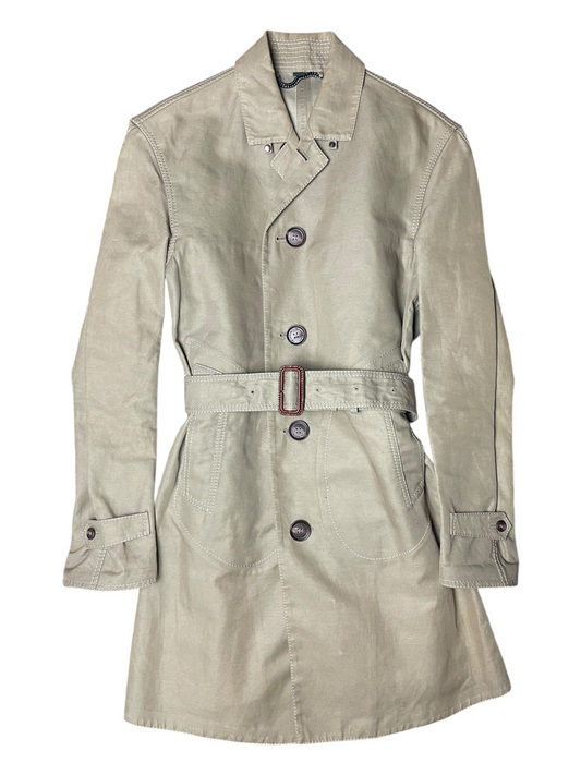 Burberry Belted & Breasted Trench Coat Women's Size UK 6