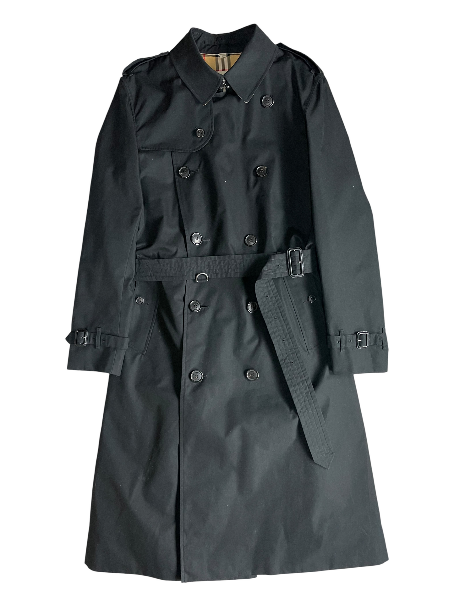 Burberry London Belted & Breasted Trench Coat Men's Size S