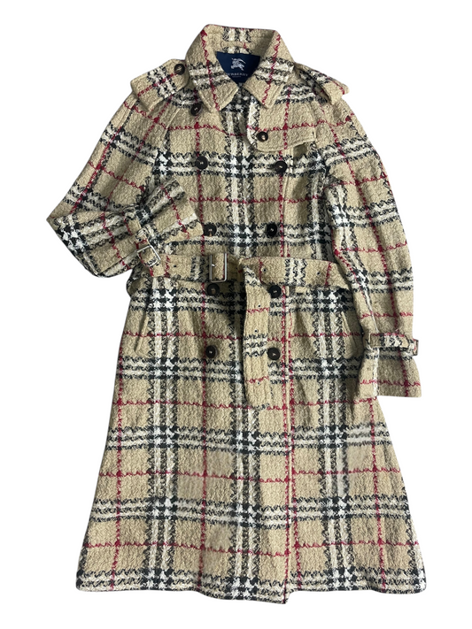 Burberry London Belted & Breasted Trench Coat Women's Size UK 12