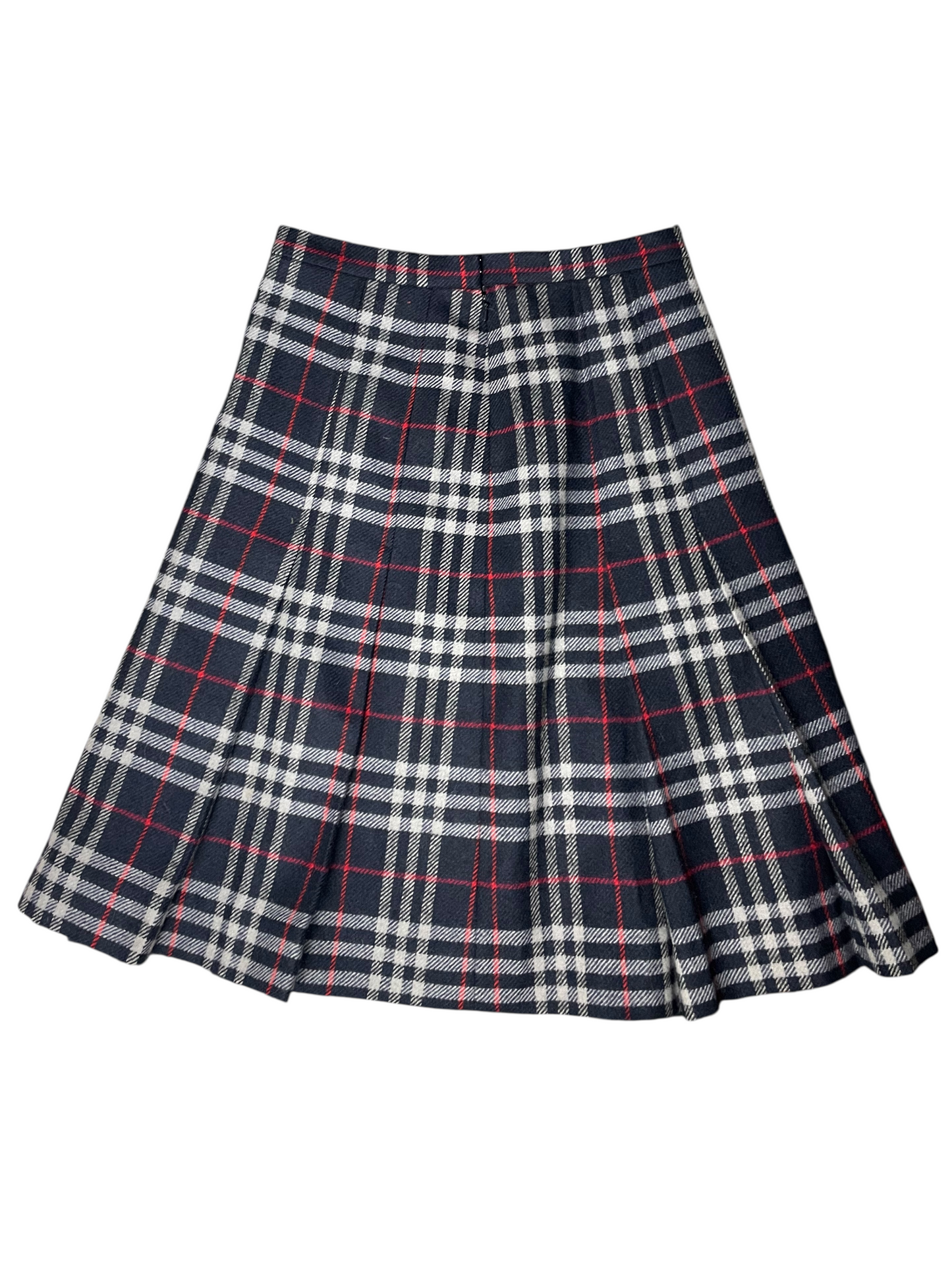 Burberry's Wool Pleated Skirt 26" Waist