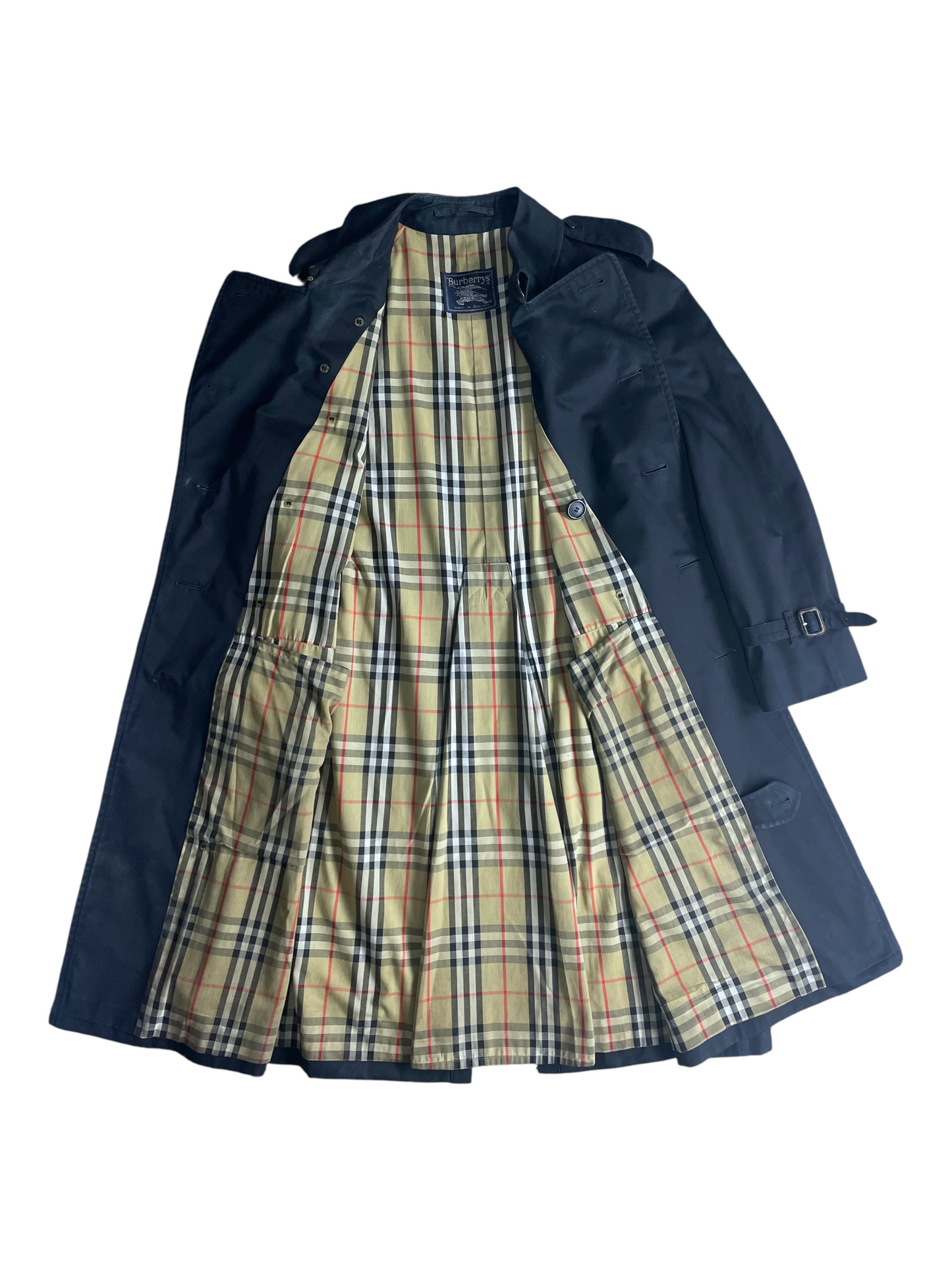 Burberry's Belted & Breasted Trench Coat Men's Size S