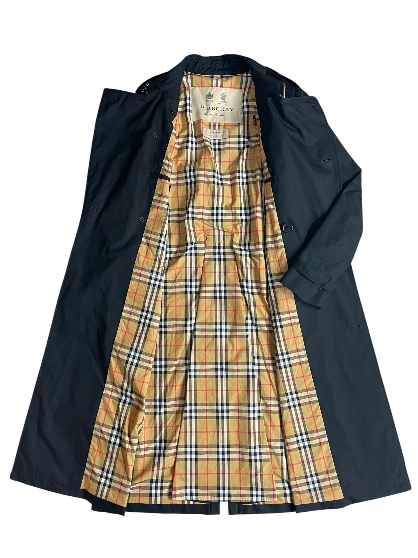 Burberry London Belted & Breasted Trench Coat Men's Size S