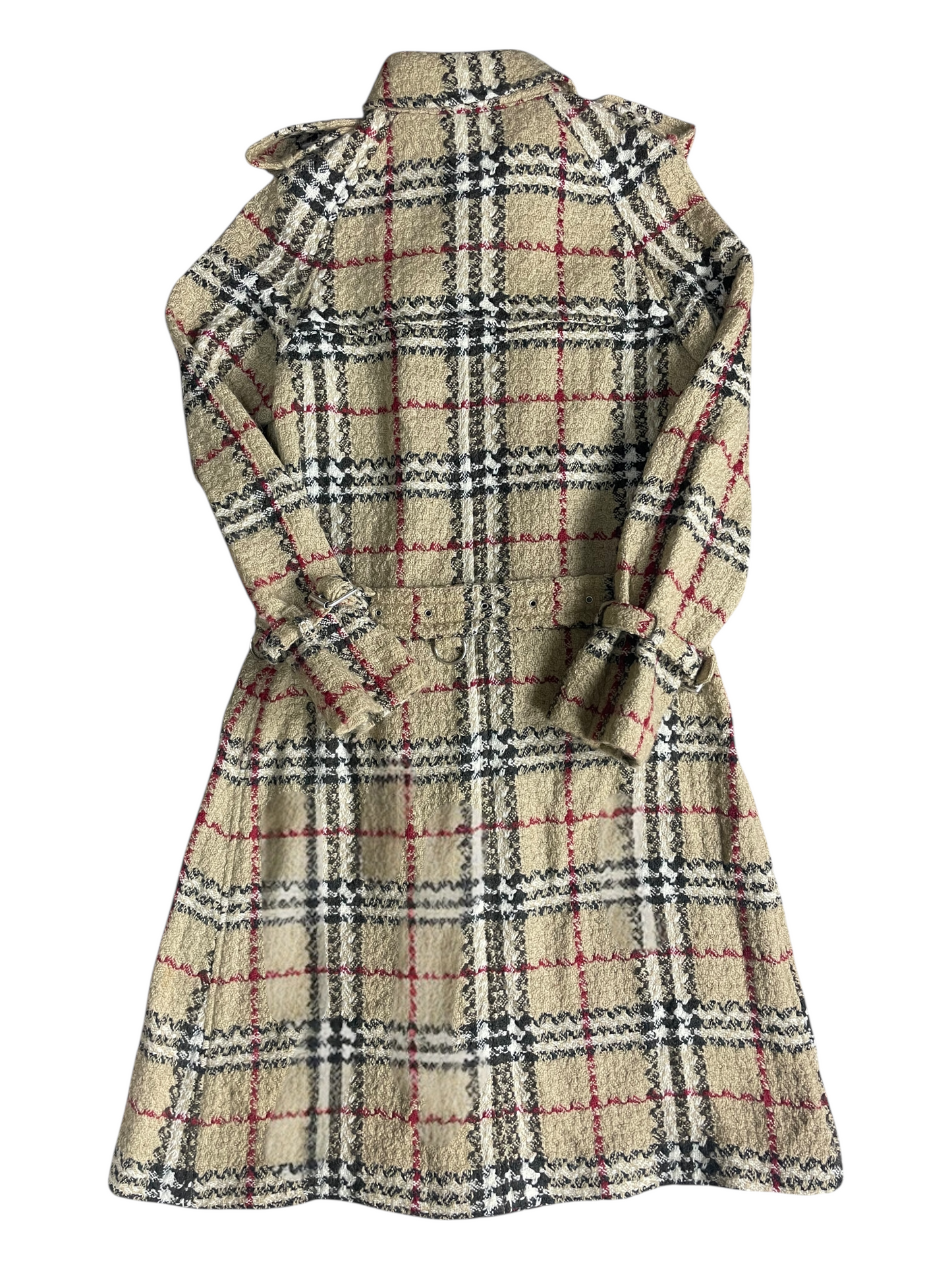 Burberry London Belted & Breasted Trench Coat Women's Size UK 12
