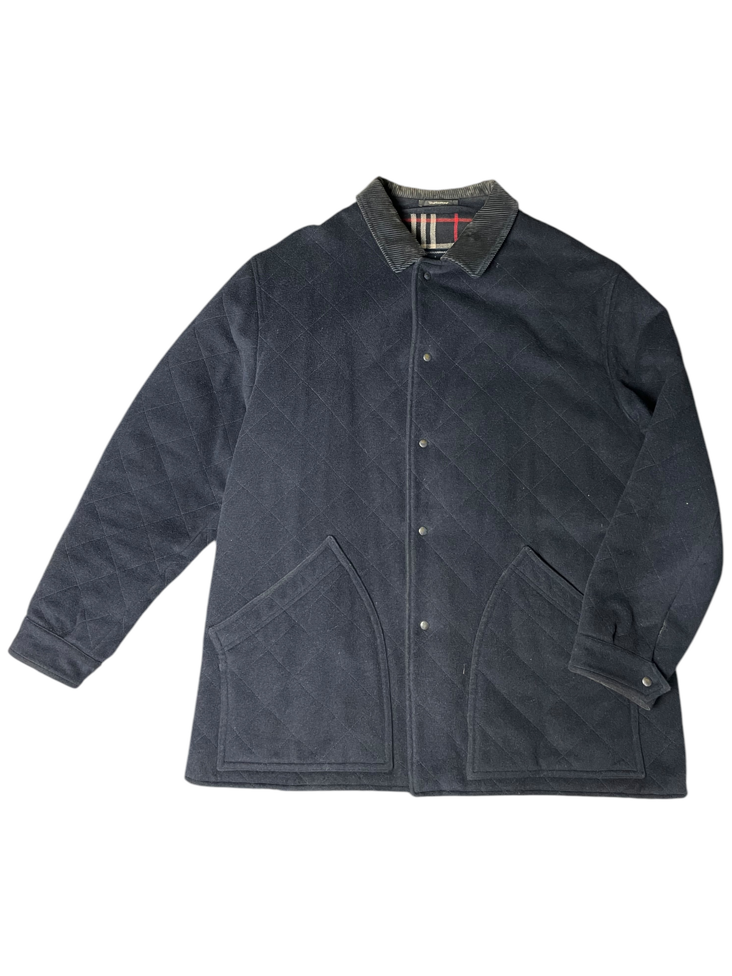 Burberry's Quilted OverCoat Men's Size XL