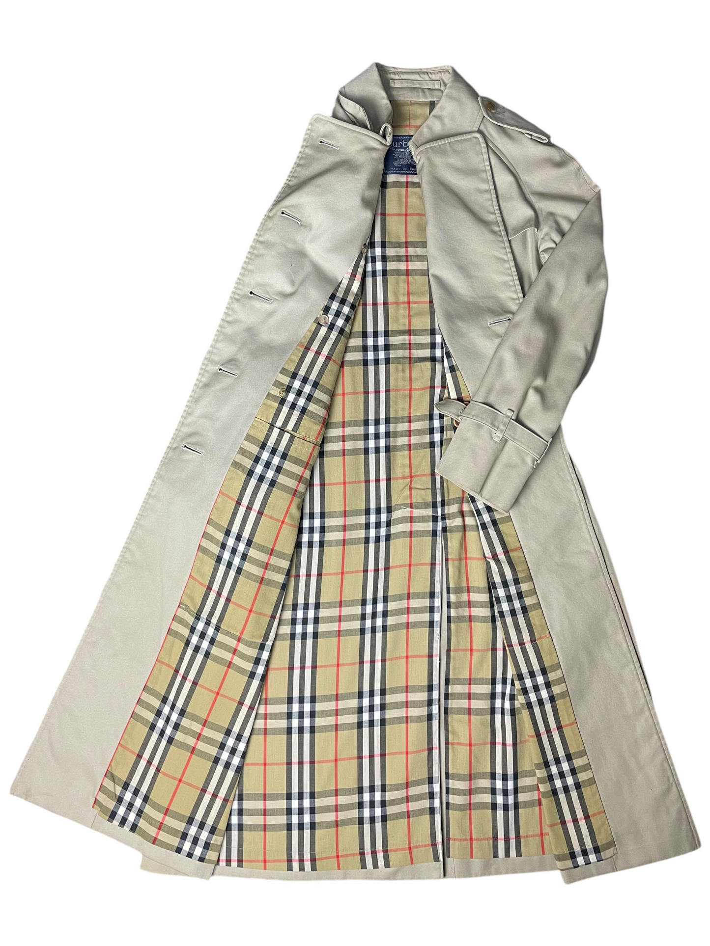 Burberry's Belted & Breasted Trench Coat Women's Size UK 6