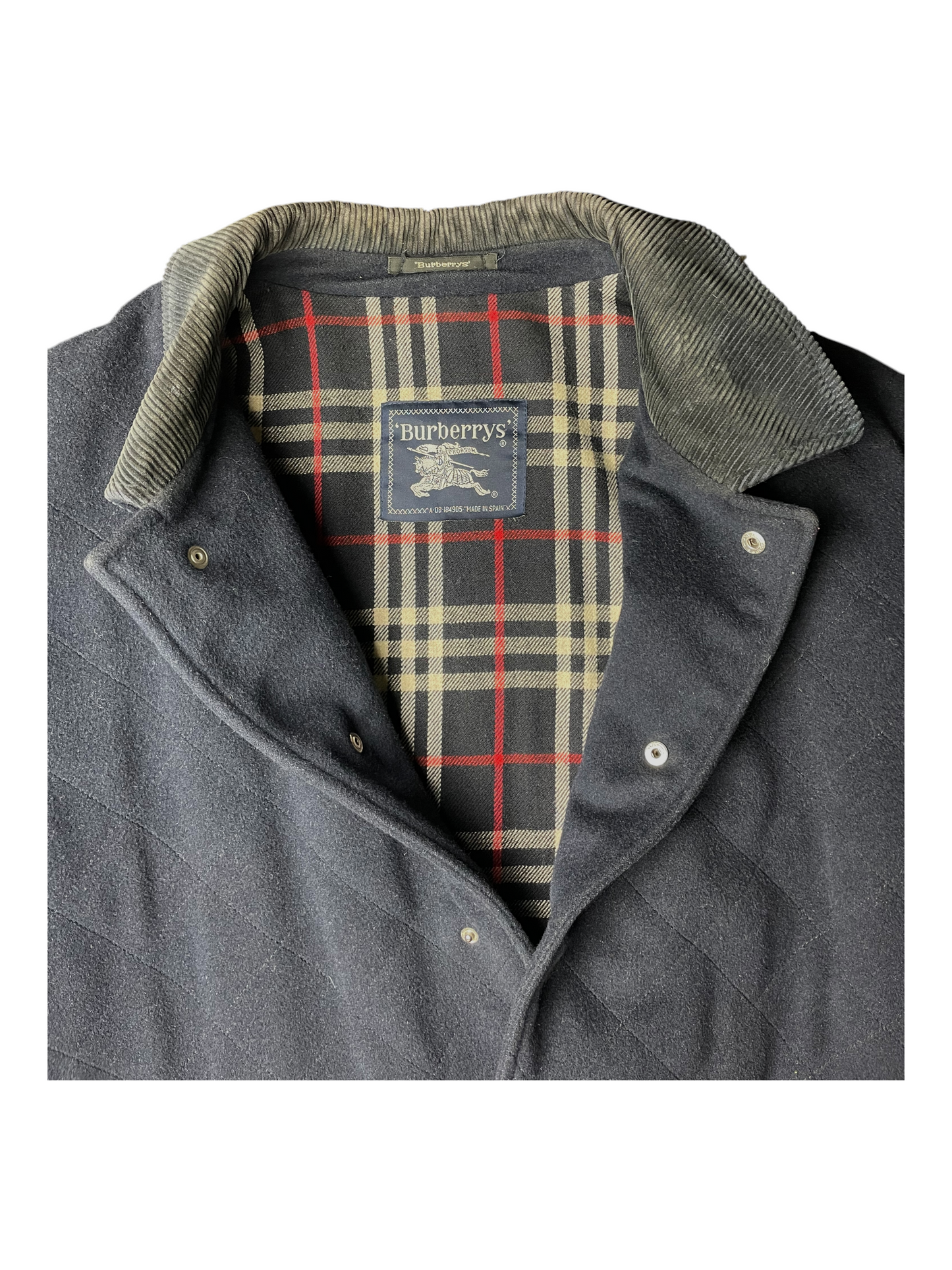 Burberry's Quilted OverCoat Men's Size XL