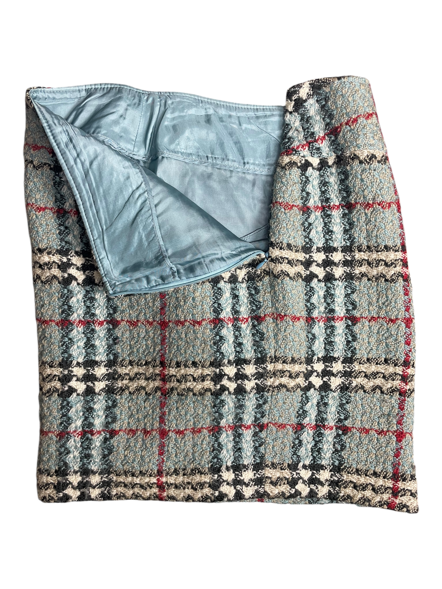 Burberry London Tweed Jacket & Skirt Set With Pocketbook Handbag