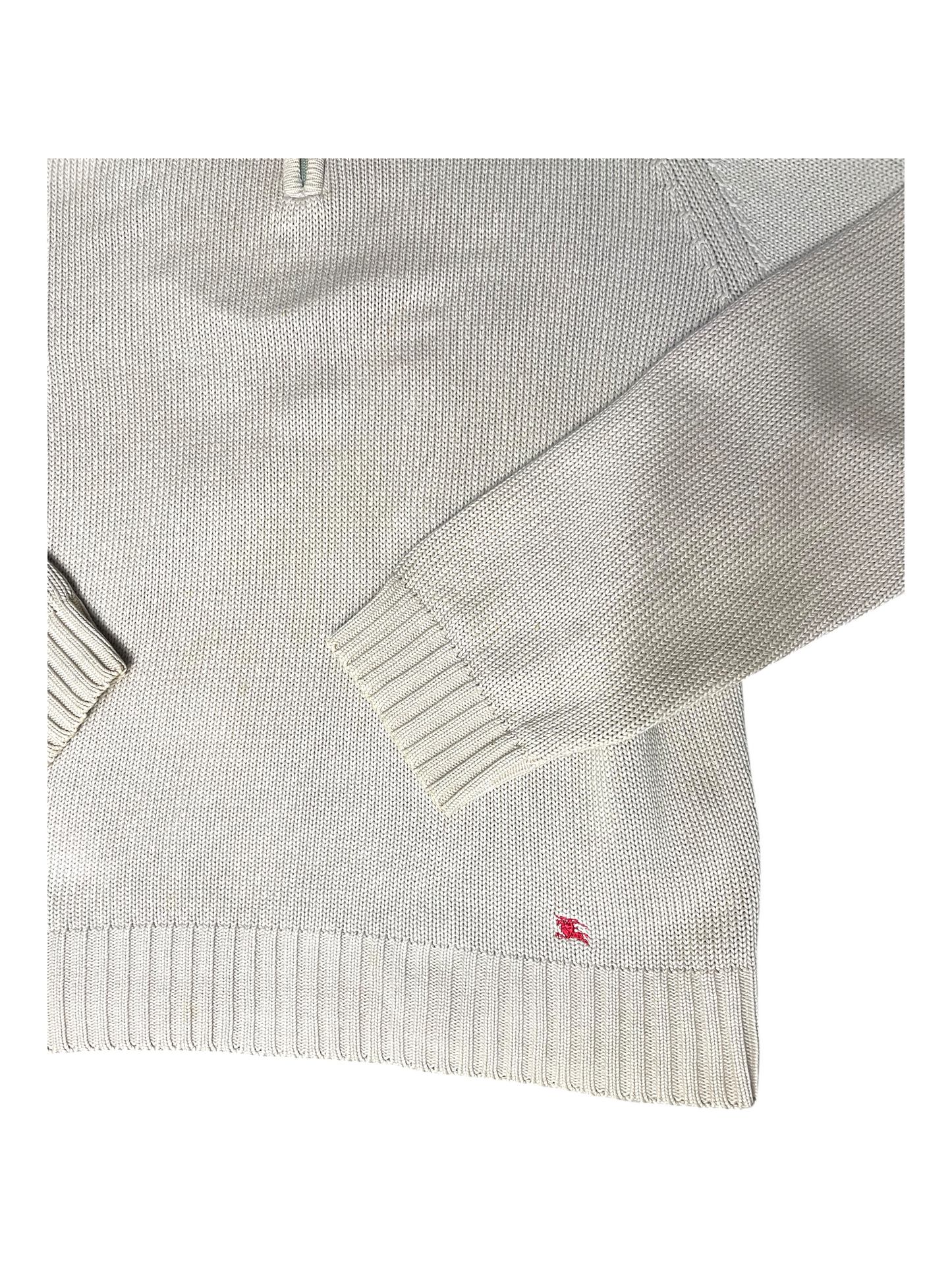 Burberry London Quarter Zip Knit Jumper Men's Size L