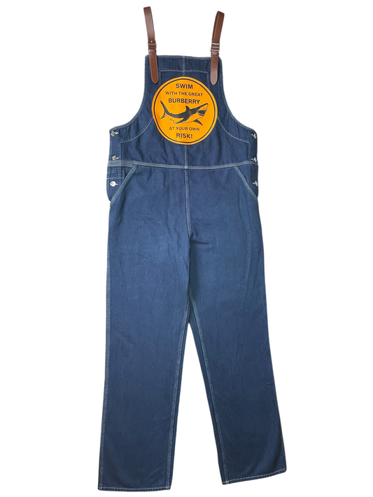 Burberry London Denim Dungarees Mens Size L
