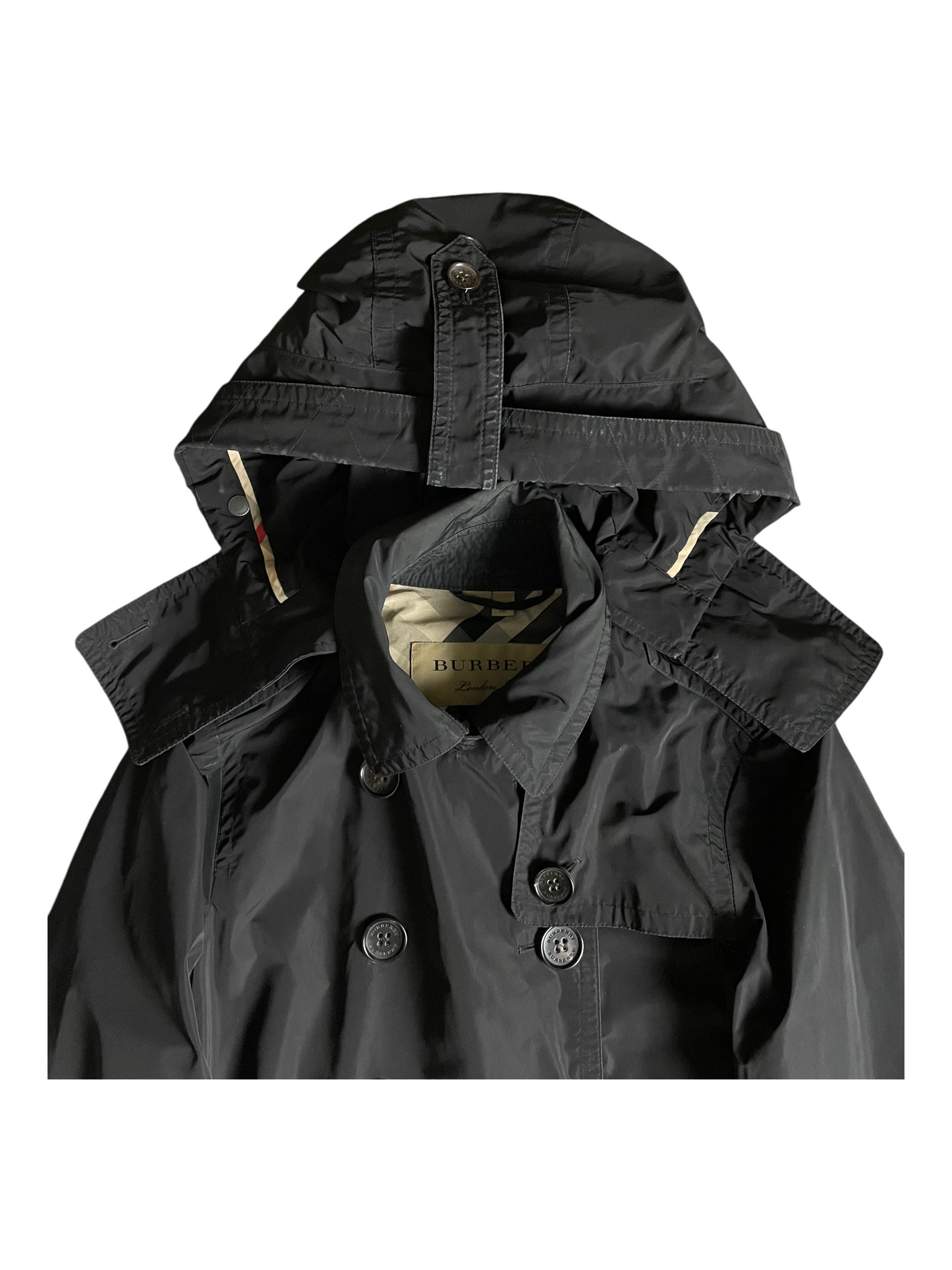 Burberry London Belted & Breasted Trench Coat Women's Size UK 10