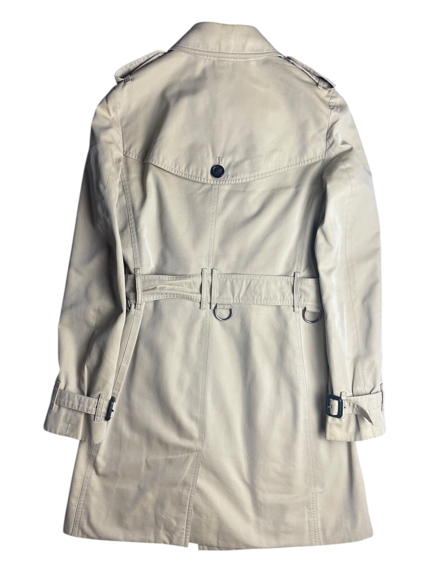 Burberry Belted & Breasted Trench Coat Women's Size UK 0