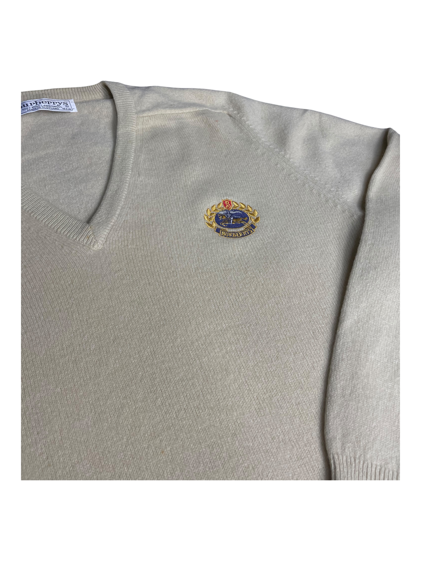 Burberry's V-Neck Jumper Women's Size UK 12