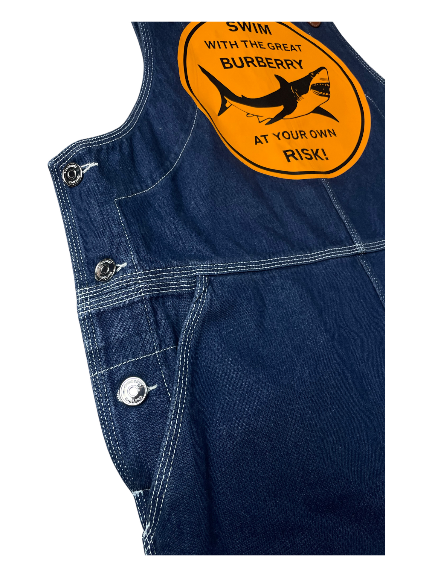 Burberry London Denim Dungarees Mens Size L