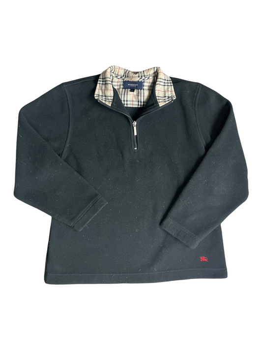 Burberry London Quarter Zip Fleece Women's Size UK 8