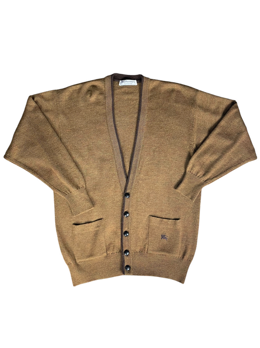 Burberry's V-Neck Knit Cardigan Men's Size L