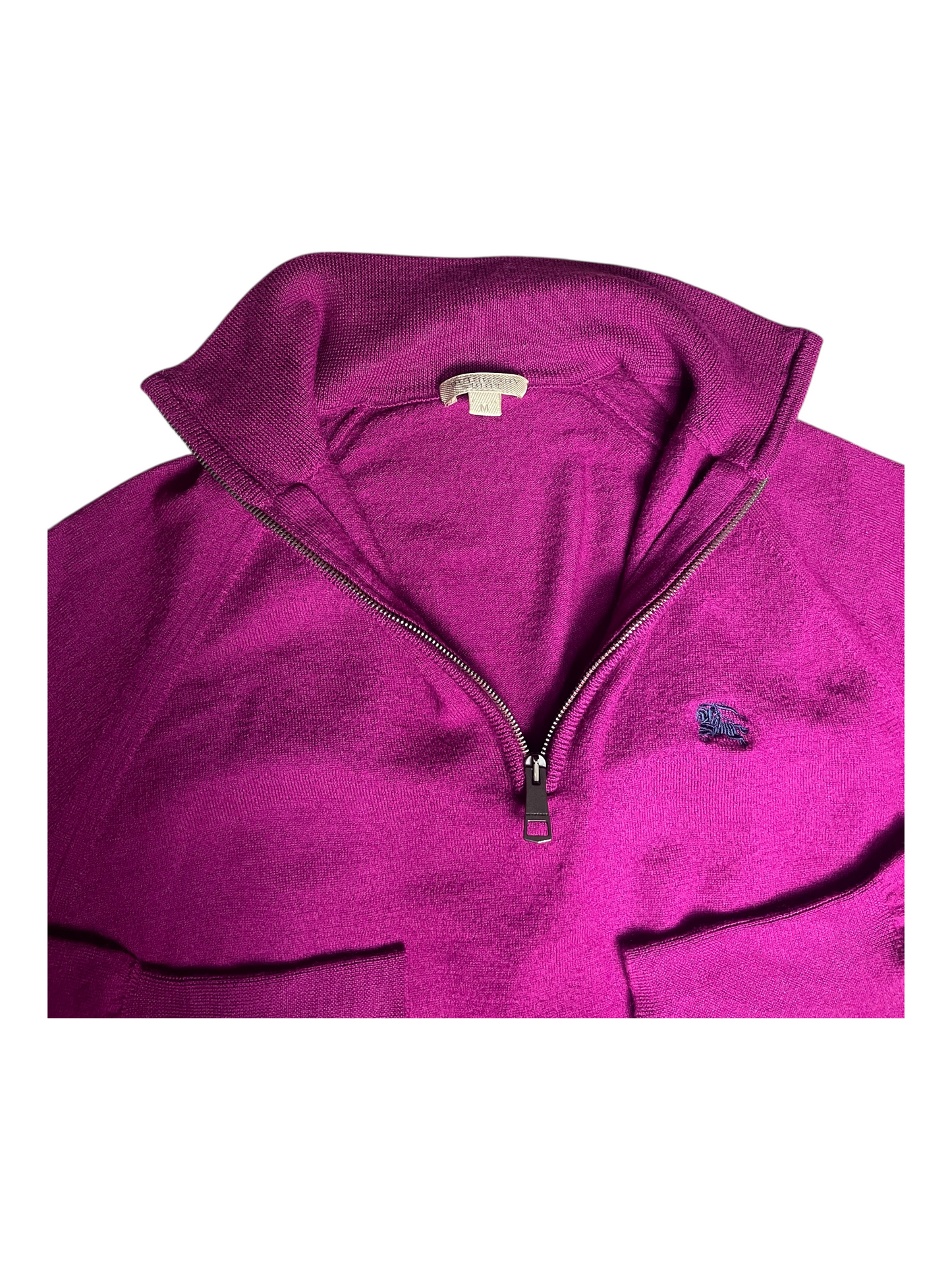 Burberry Brit Quarter Zip Jumper Women's Size UK 10