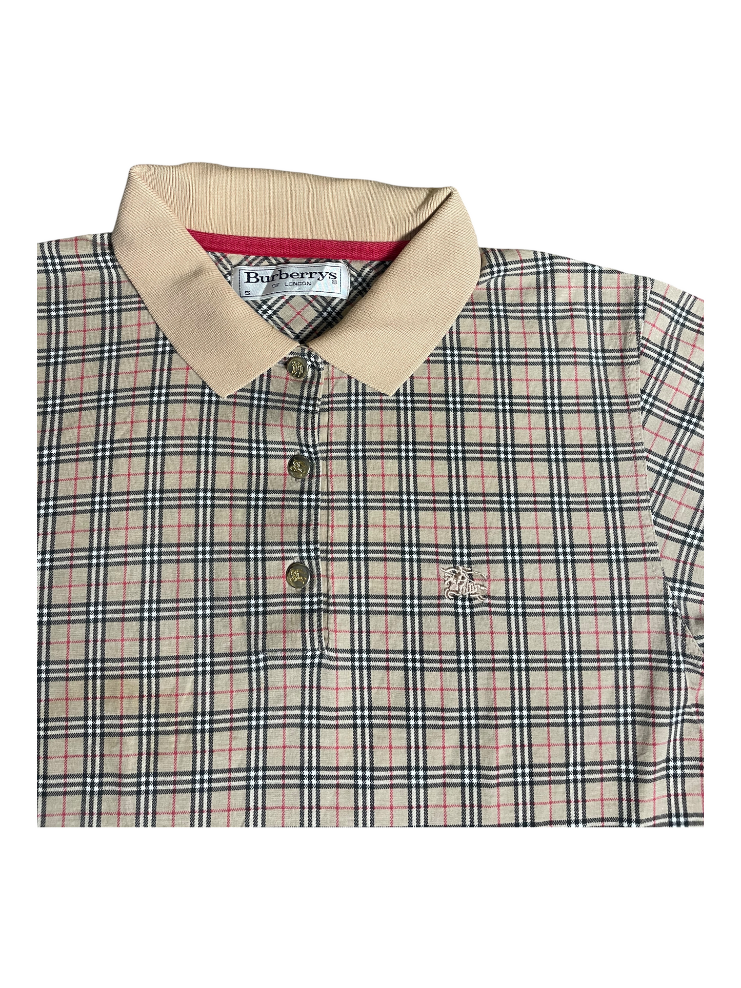 Burberry's Polo Top Women's Size UK 8