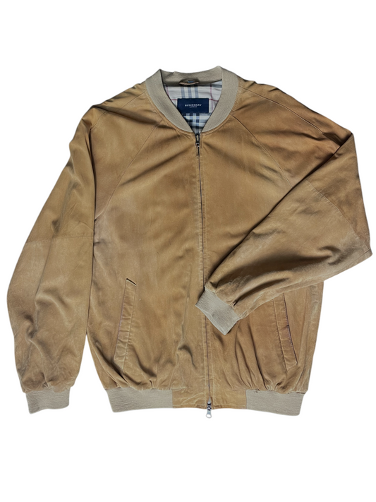 Burberry London Suede Bomber Jacket Men's Size M
