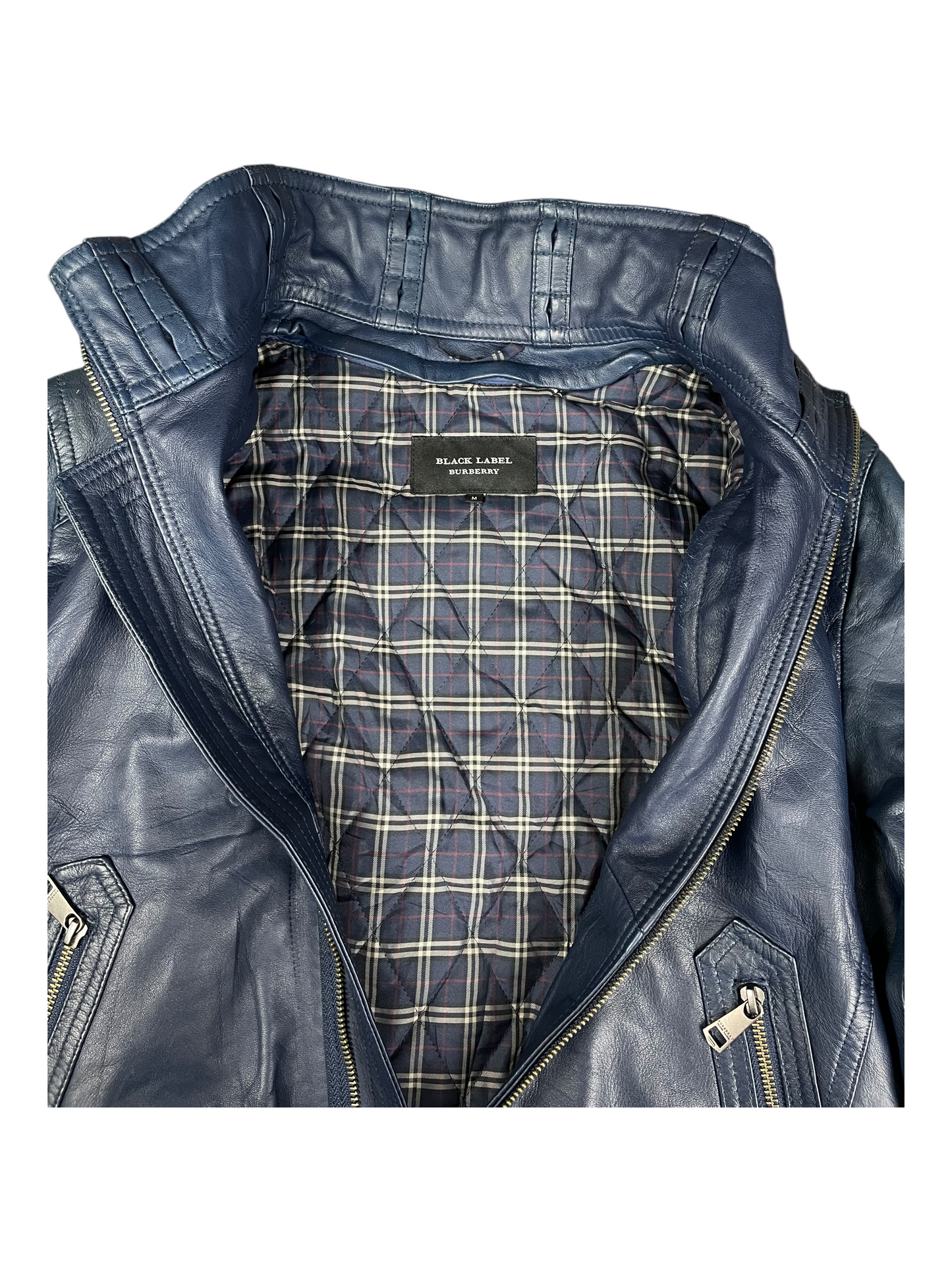 Burberry Black Label Light Leather Jacket Men's Size M