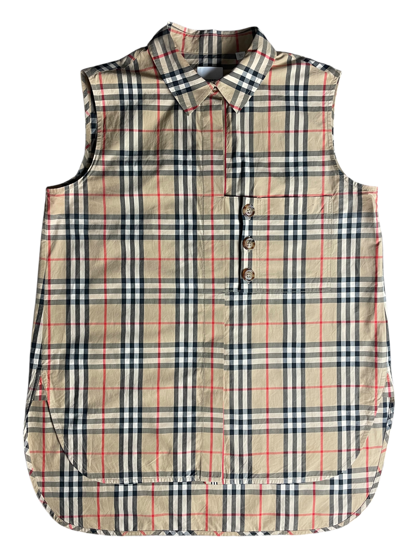New Season Burberry Vest Shirt Women's Size UK 10