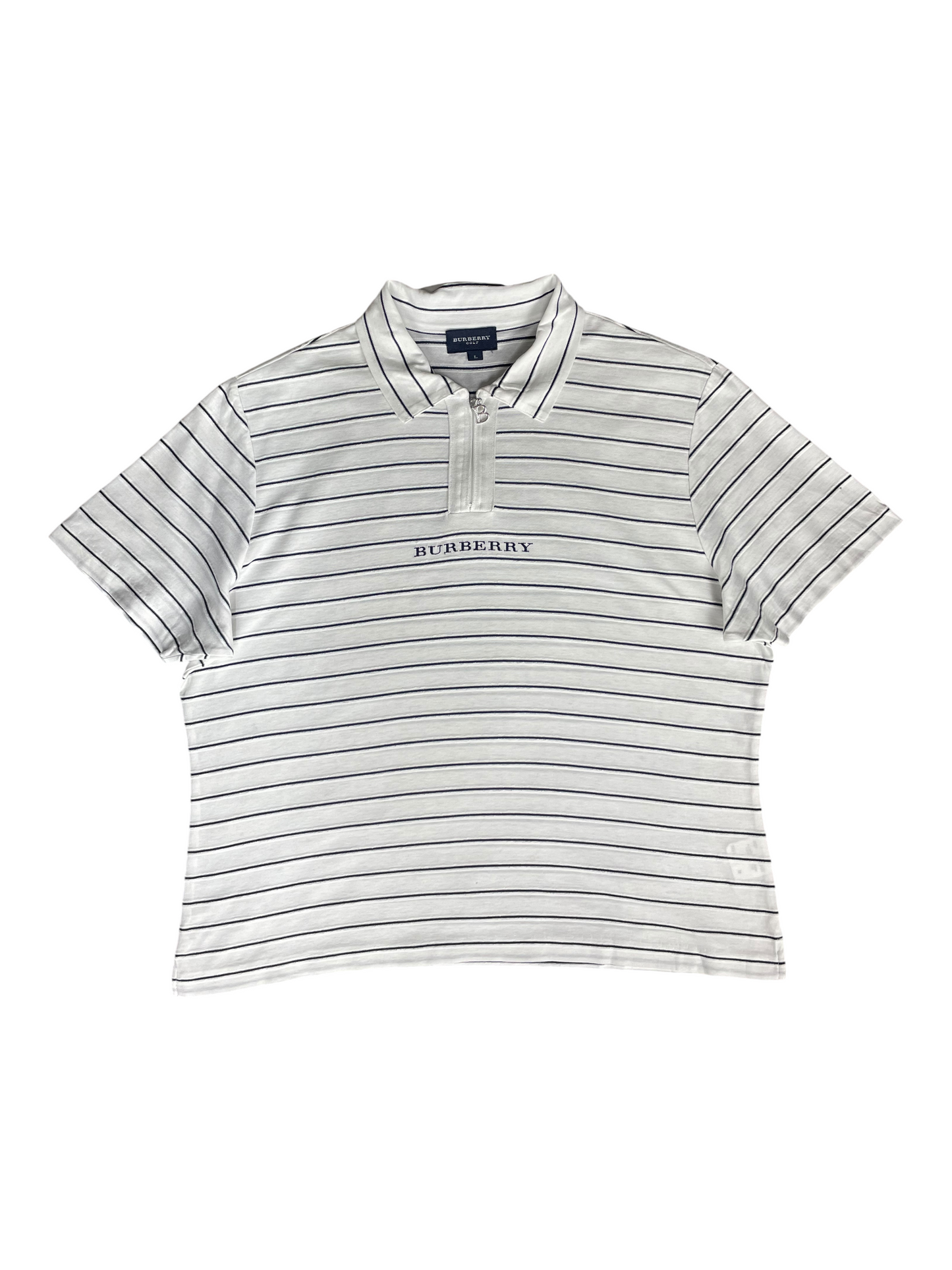 Burberry Golf Quarter Zip Polo Top Men's Size L