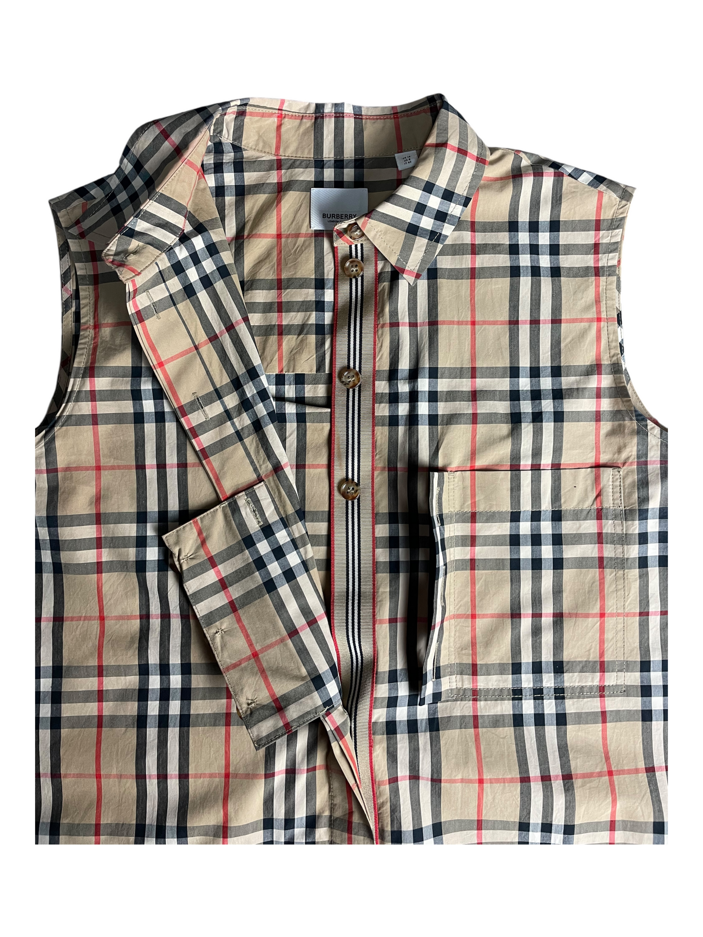 New Season Burberry Vest Shirt Women's Size UK 10
