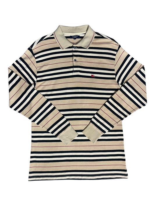 Burberry London Long Sleeved Polo Top Men's Size M