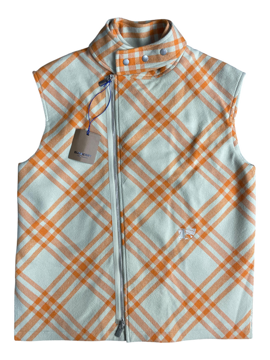 New Season Burberry Zip-Up Gilet Women's Size UK 12
