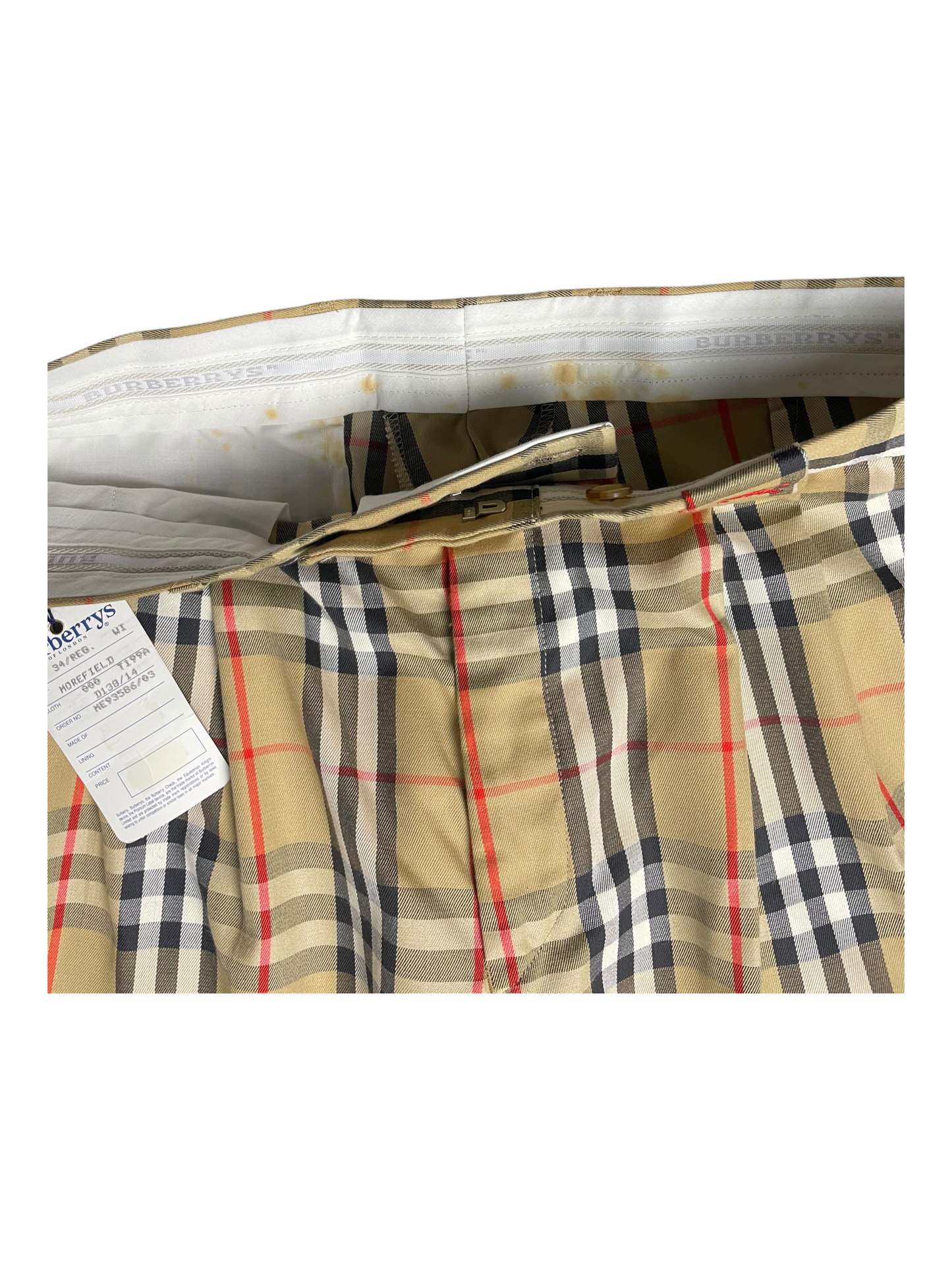 Burberry's Trousers 34" Waist