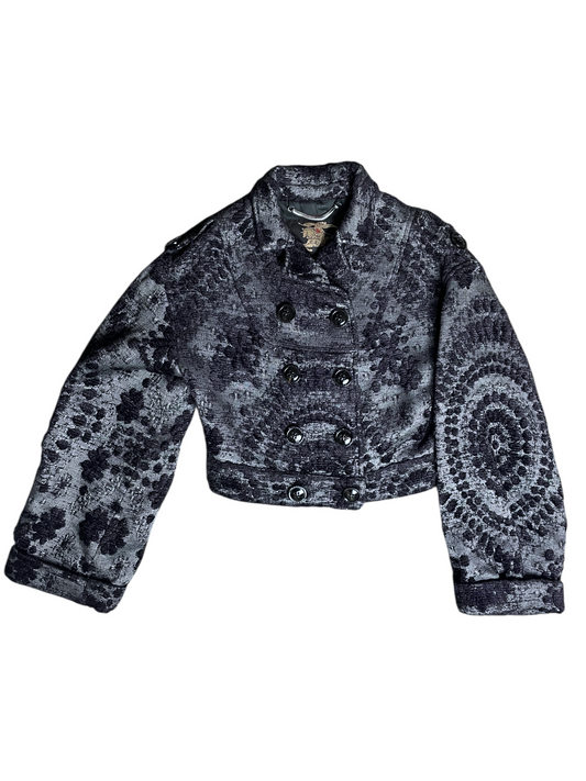 Burberry Prorsum Cropped Blazer Jacket Women's Size UK 6