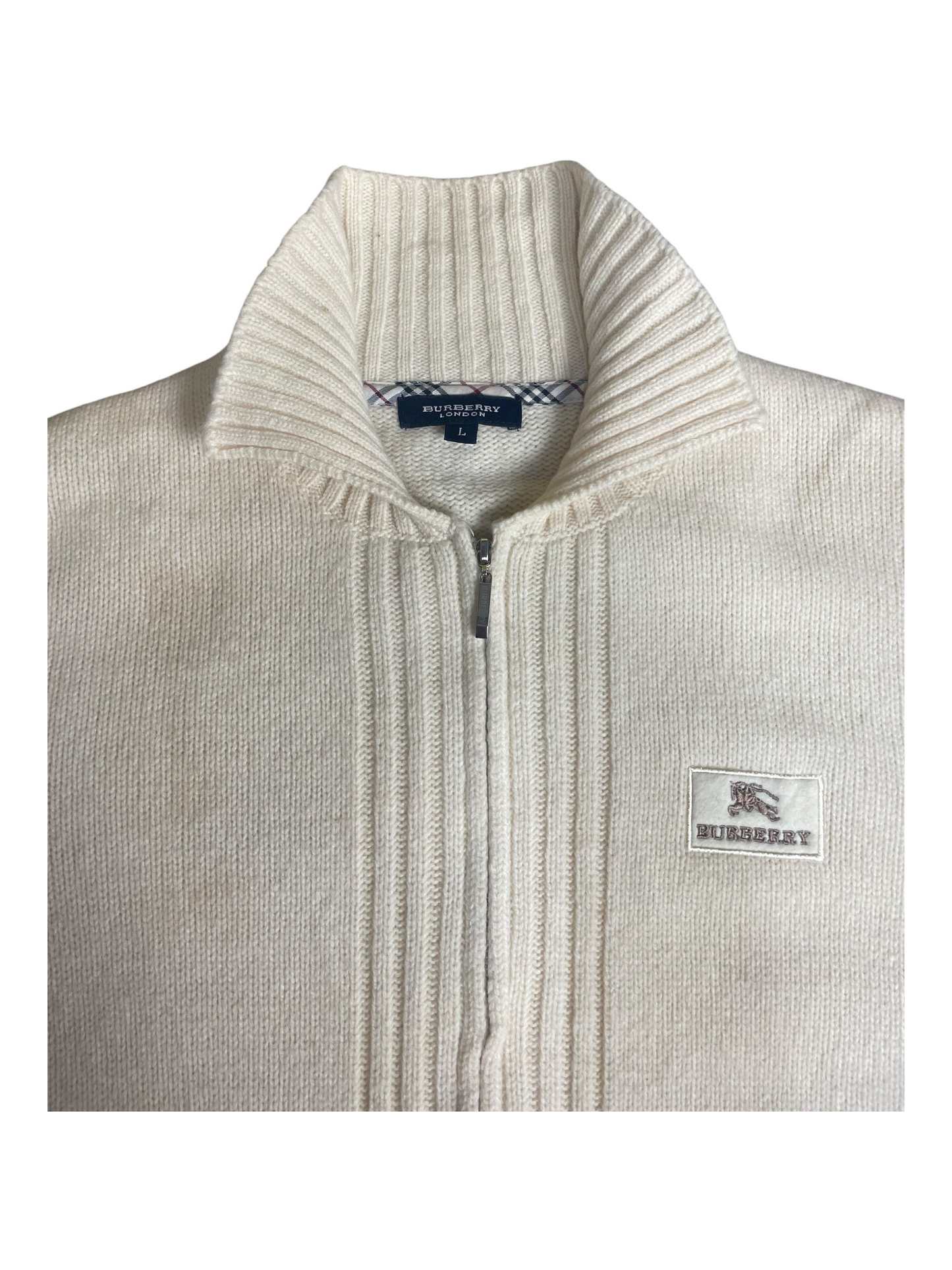 Burberry London Zip Cardigan Women's Size UK 10