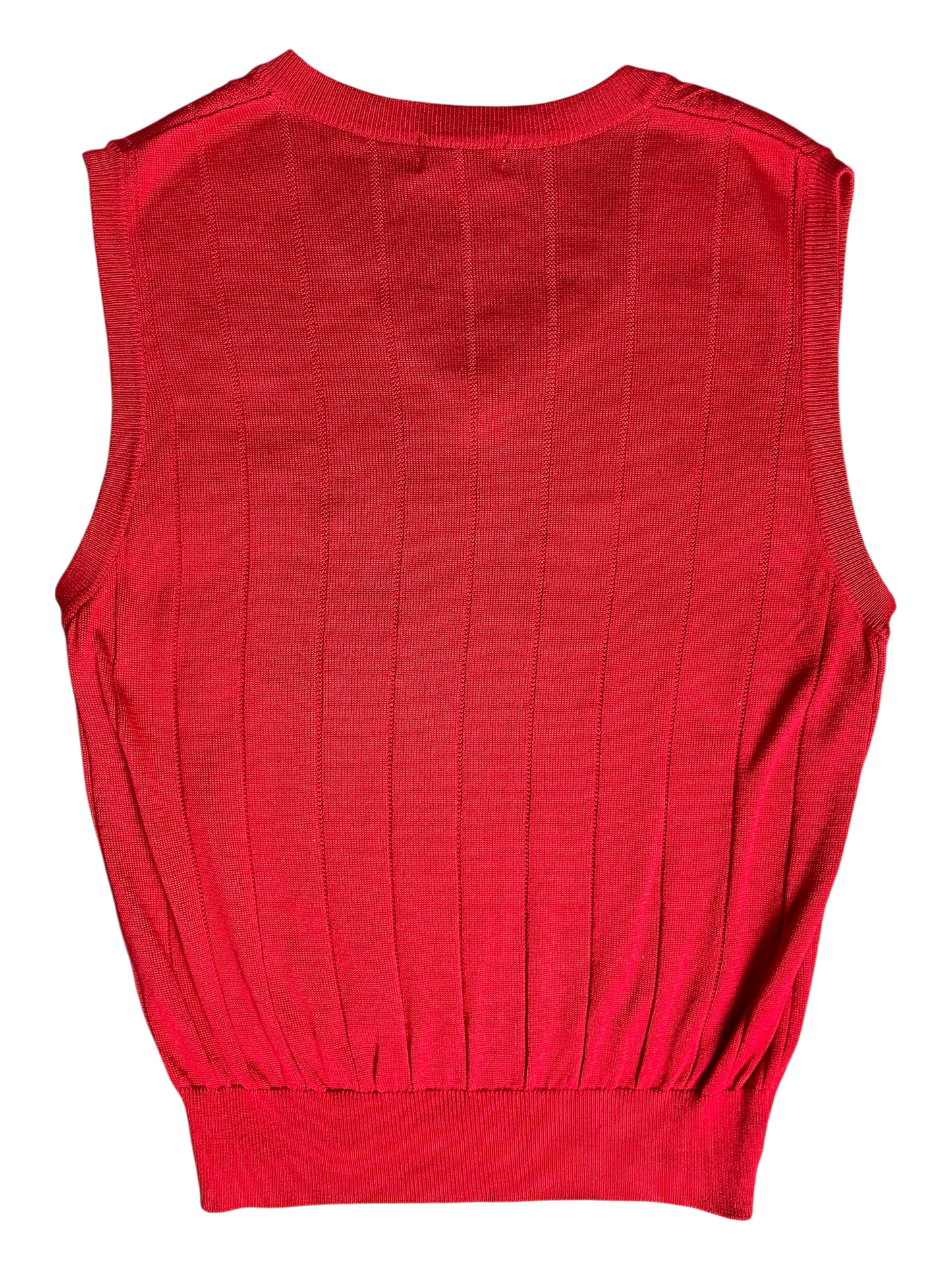 Burberry's V-Neck Knit Vest Women's Size UK 10