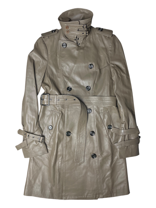 Burberry London Belted & Breasted Trench Coat Women's UK 6