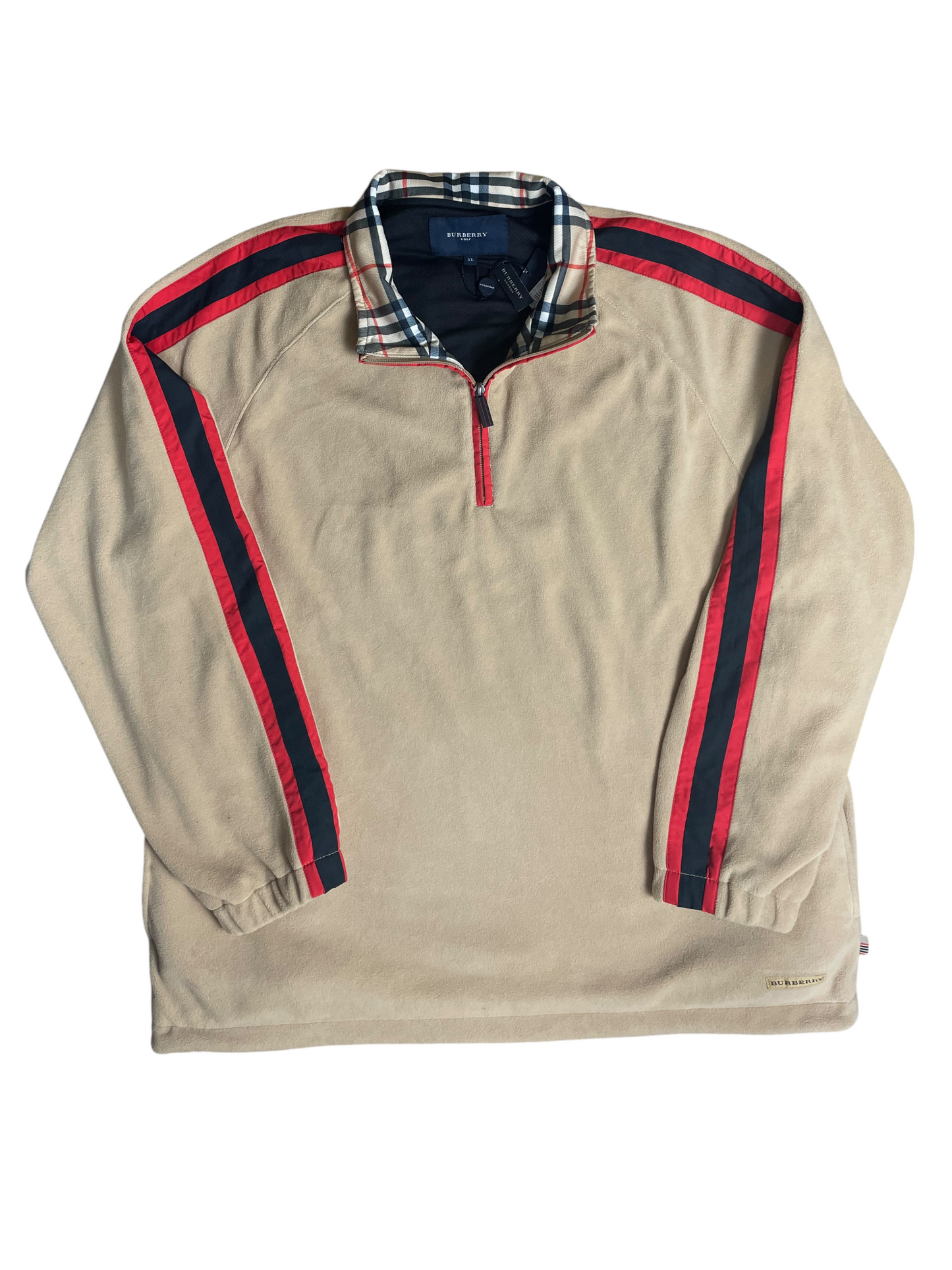 Burberry Golf Quarter Zip Fleece Men's Size XL
