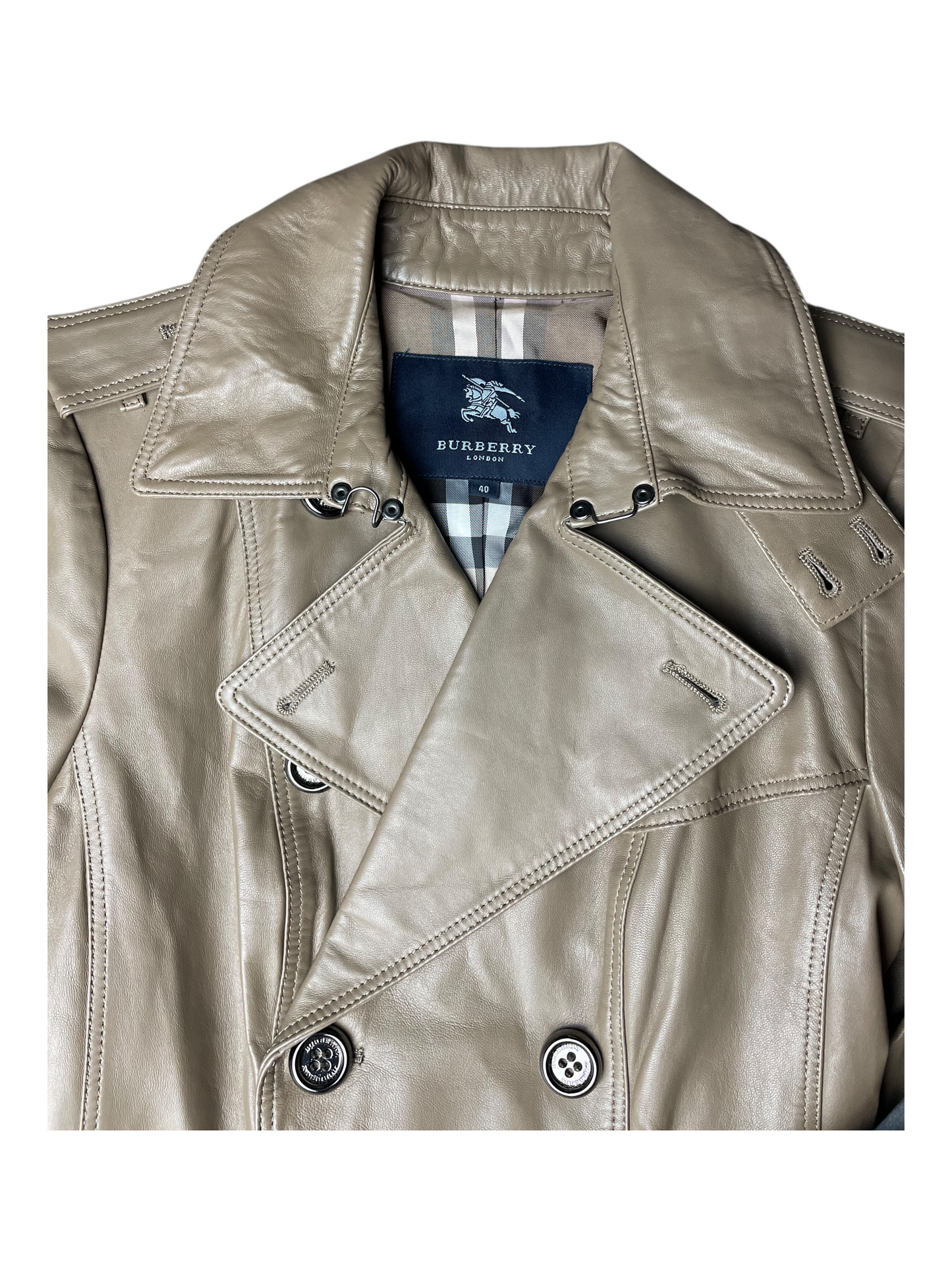 Burberry London Belted & Breasted Trench Coat Women's UK 6