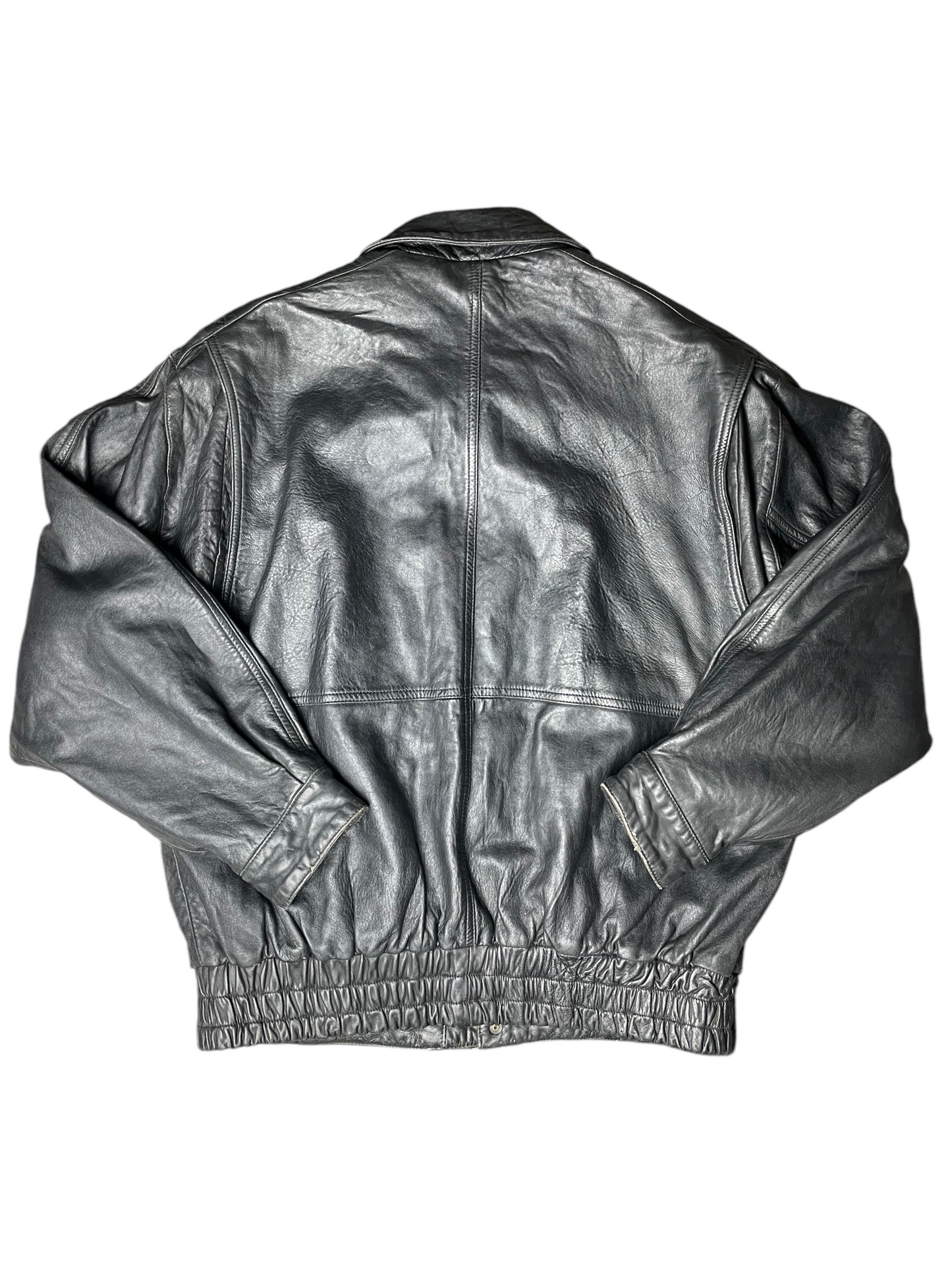 1989 Burberry's Leather Jacket Men's Size M