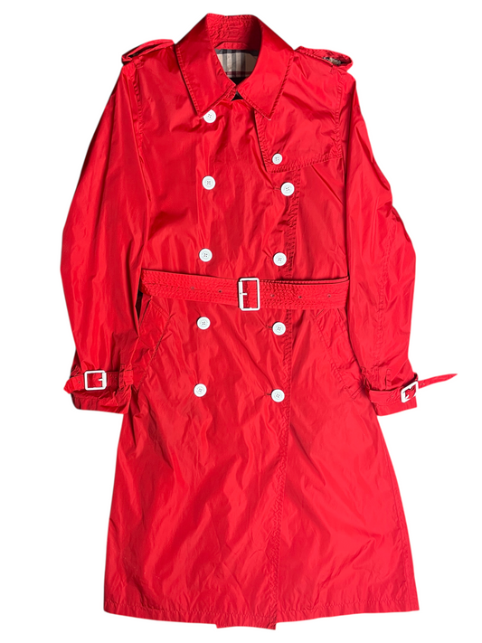 Burberry London Belted & Breasted Trench Coat Women's Size UK 8