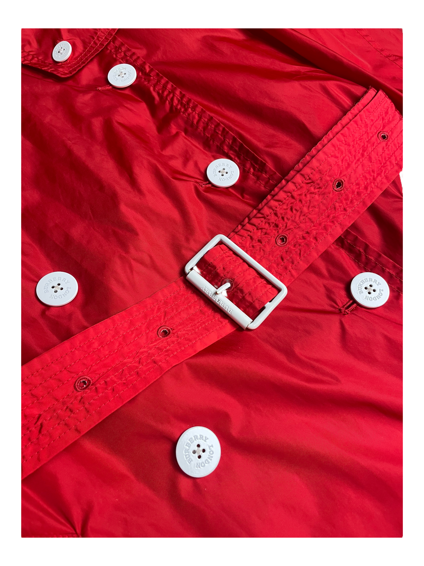 Burberry London Belted & Breasted Trench Coat Women's Size UK 8