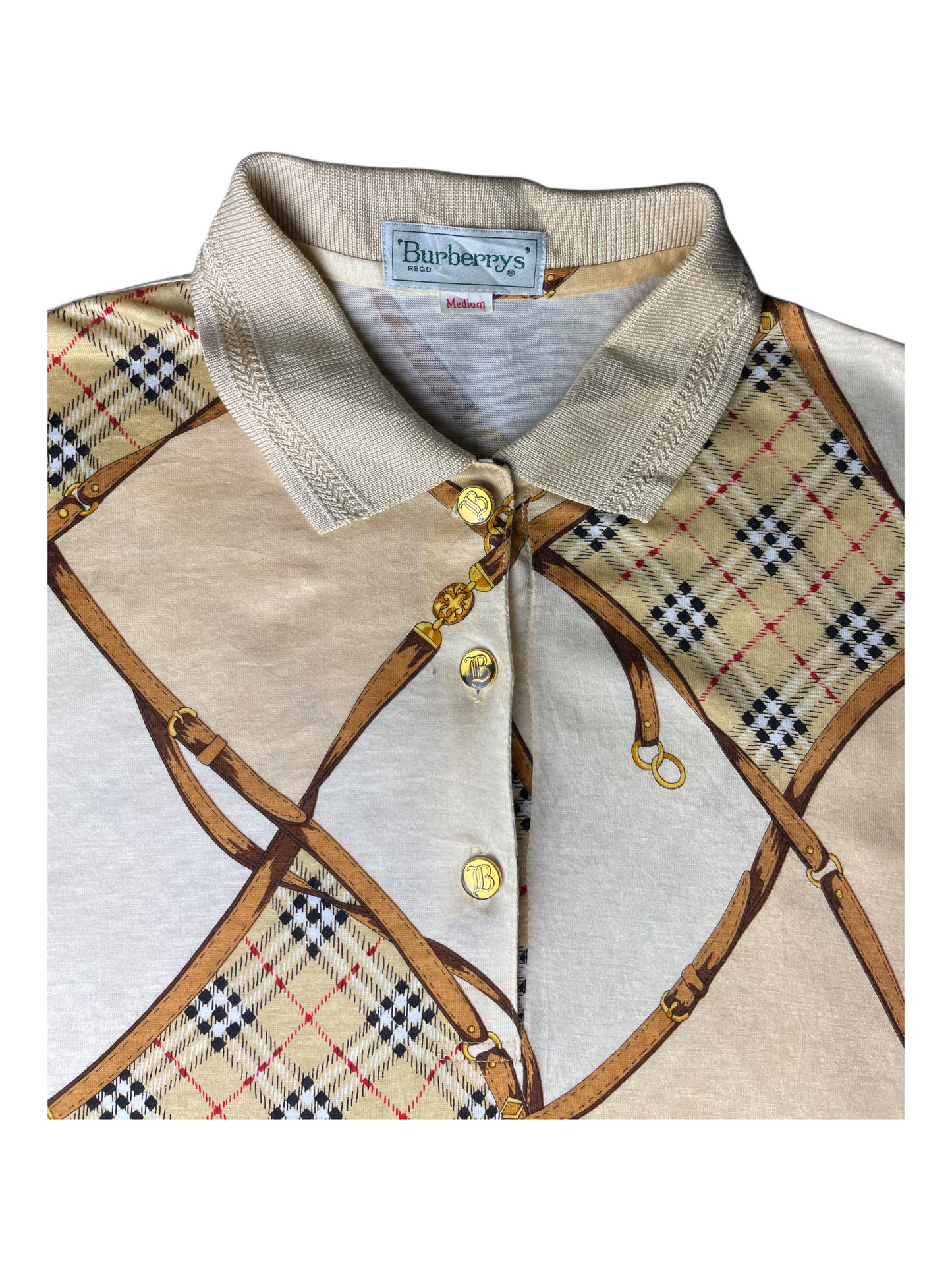 Burberry's Polo Top Men's Size M