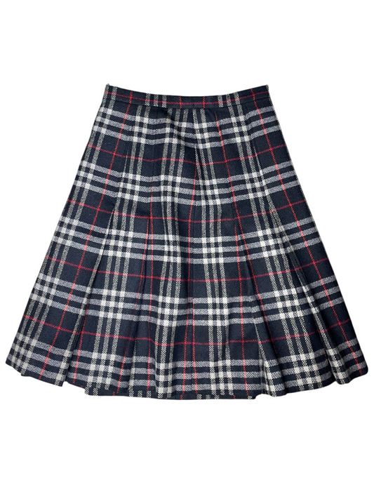 Burberry's Wool Pleated Skirt 26" Waist