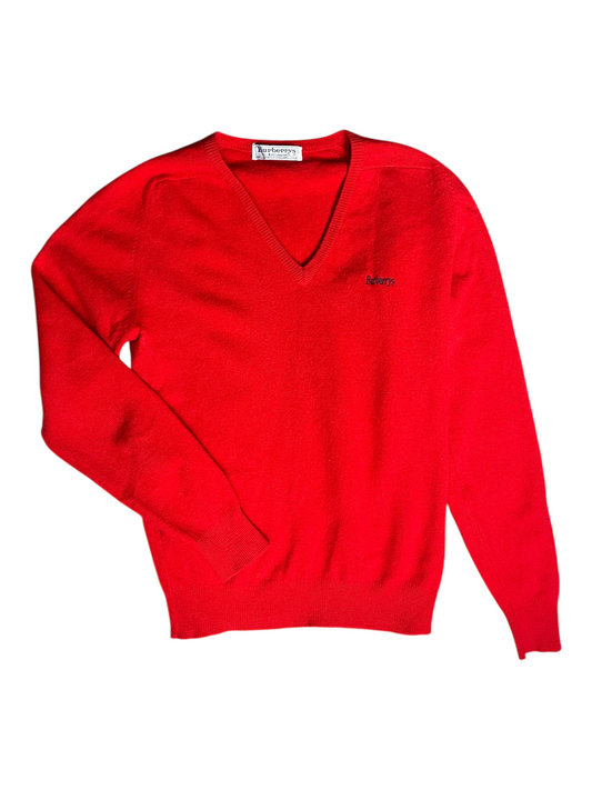 Burberry's V Neck Jumper Women's Size UK 8