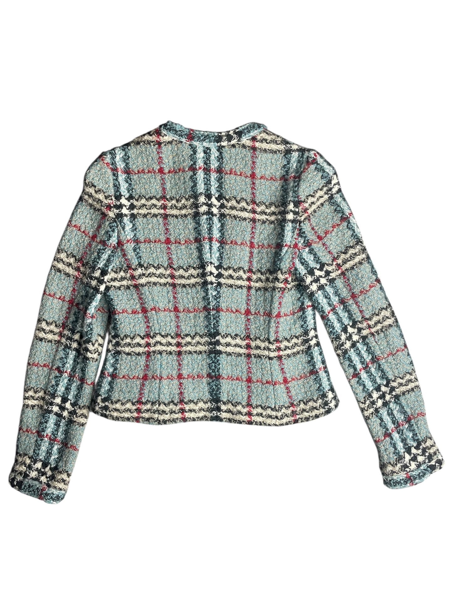 Burberry London Tweed Jacket & Skirt Set With Pocketbook Handbag