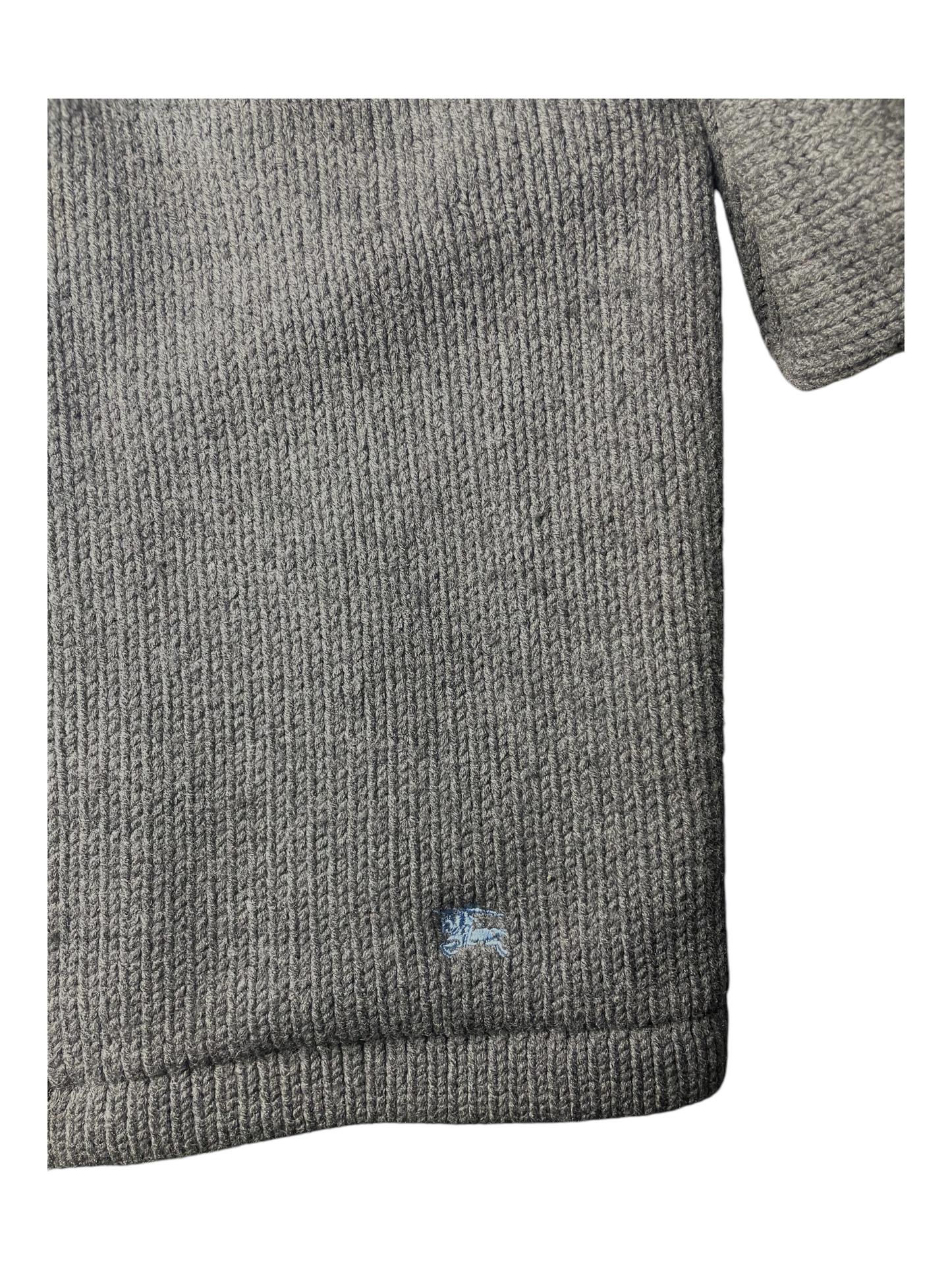 Burberry Zip Up Jumper, With Fur Collar Women's Size UK 10