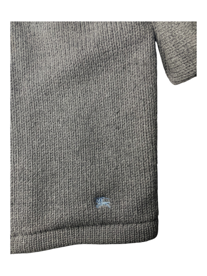 Burberry Zip Up Jumper, With Fur Collar Women's Size UK 10