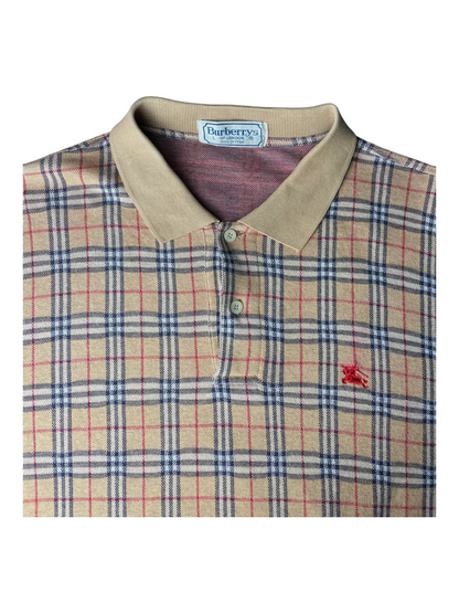 Burberry's Long Sleeve Polo Men's Size L