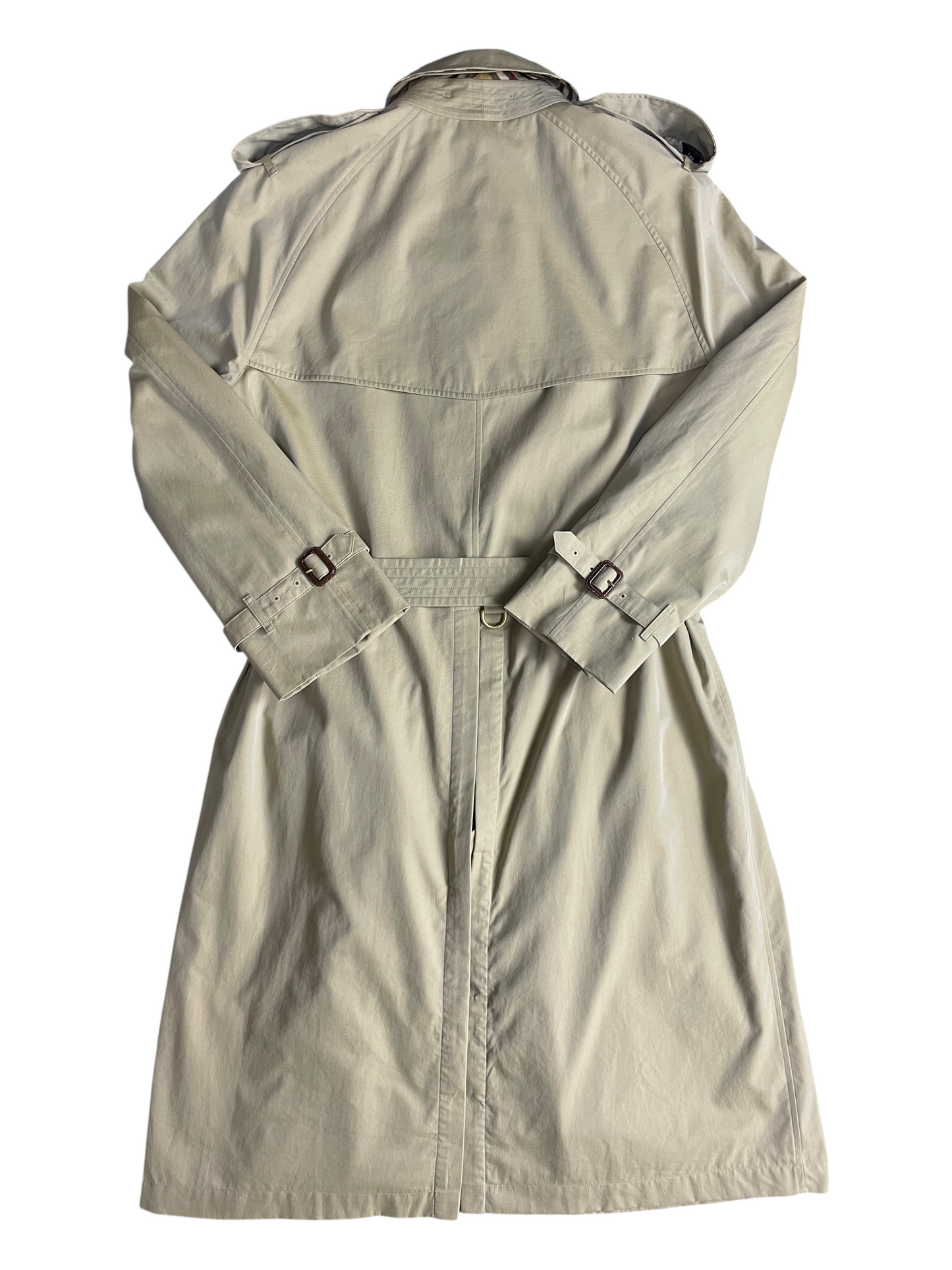 Burberry London Belted & Breasted Trench Coat Men's Size S