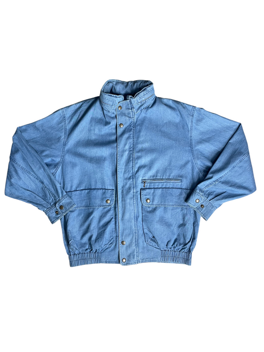 Burberry's Lightweight Denim Hooded Jacket Men's Size M
