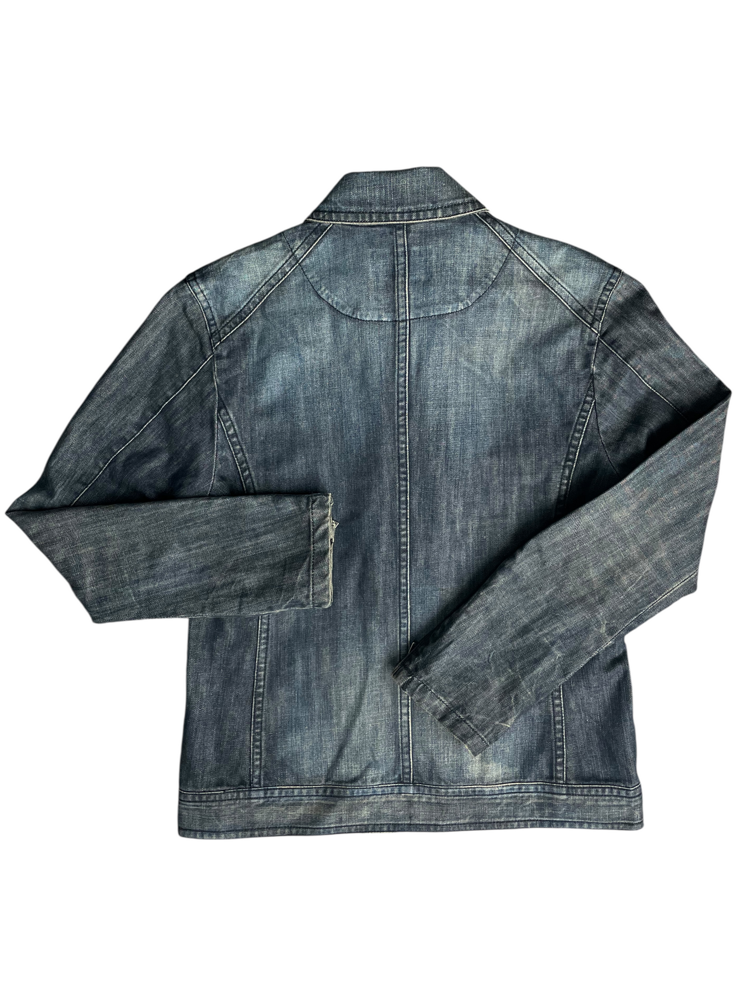 Burberry Black Label Denim Jacket Women's Size UK 10