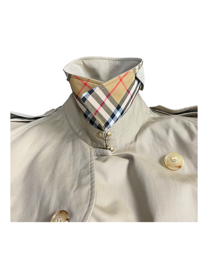 Burberry London Belted & Breasted Trench Coat Men's Size S