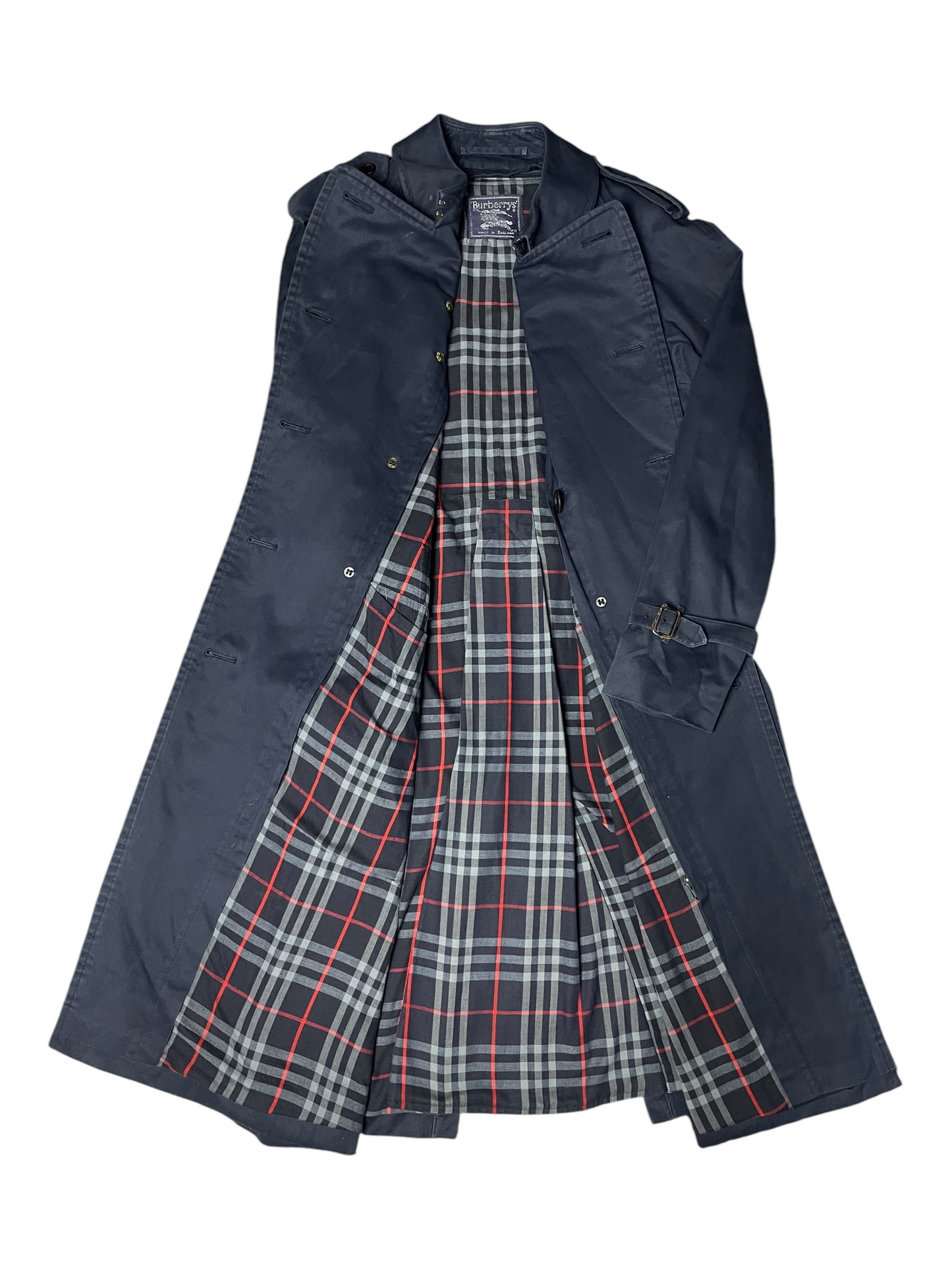 Burberry's Belted & Breasted Trench Coat Women's Size UK 8